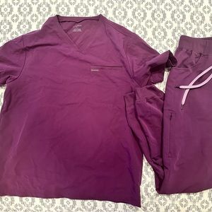 Purple Jaanuu Scrub Set- Men